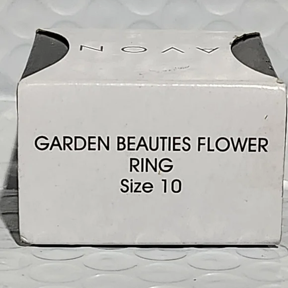 Avon Garden Beauties Flower Ring Size 10 - Picture 9 of 10